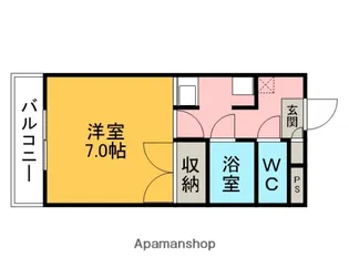 ルック中町【2階】の間取り