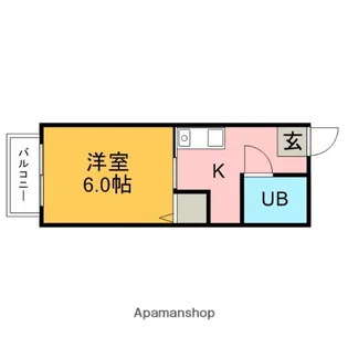 ホワイトハイツ【1階】の間取り