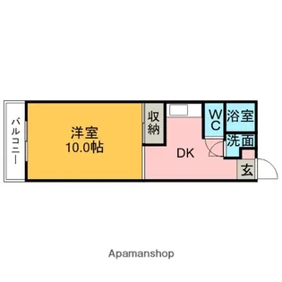 陽明館2【201号室】の間取り
