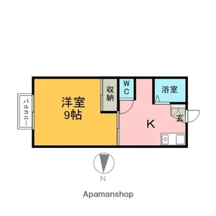 ファンタジア【203号室】の間取り