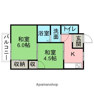 フォレスト神明B【101号室】の間取り