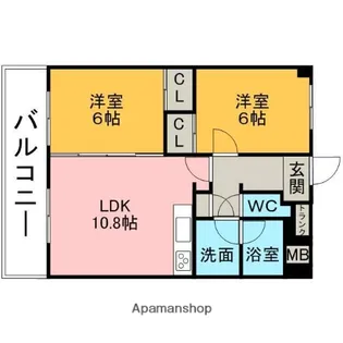パルティール【302号室】の間取り