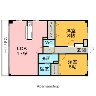 ダンケ リーベ青山【405号室】の間取り