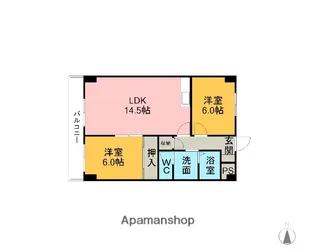 エクセル東刈谷【403号室】の間取り