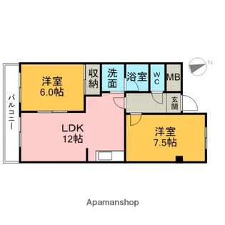 ファミールM【2階】の間取り