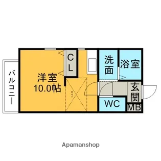 ペレハウスⅡ【203号室】の間取り
