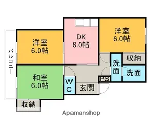 サンライト東刈谷【3階】の間取り