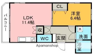 クレストコート【301号室】の間取り