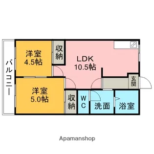 コーポラス鳳凰【103号室】の間取り