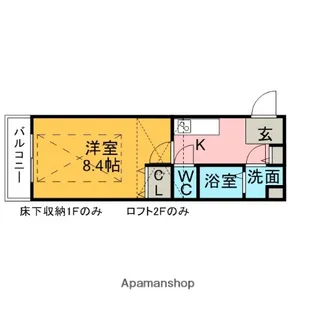 サンパティー【201号室】の間取り