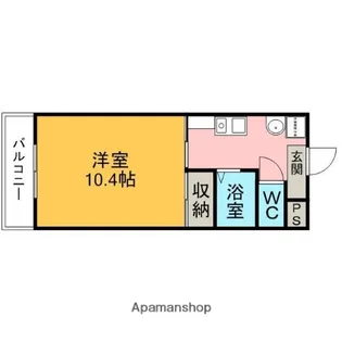 コテエイジ西中【302号室】の間取り