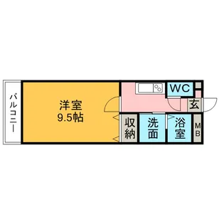 アンプルールリーブルSEAGULL【2階】の間取り