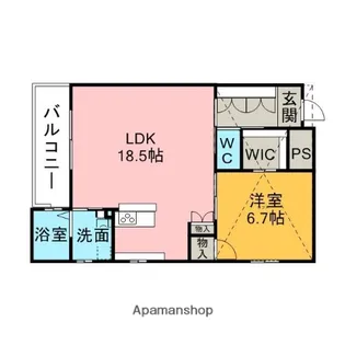 COSMOTERRACE刈谷住吉【401号室】の間取り