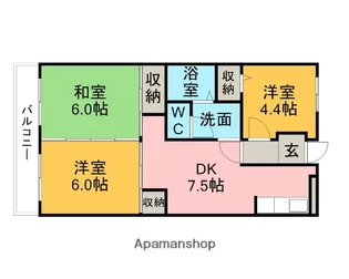メゾンベール【501号室】の間取り