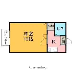 ライラック【206号室】の間取り