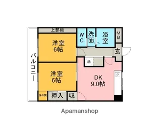 コーポ鈴木【305号室】の間取り