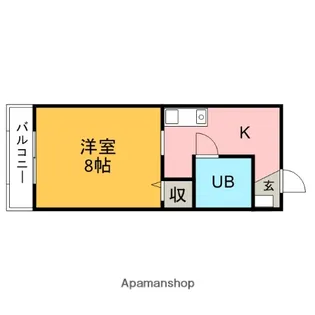 CAROL【102号室】の間取り