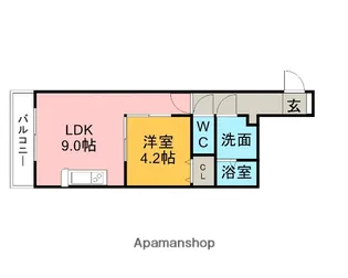 ゼフィール【101号室】の間取り
