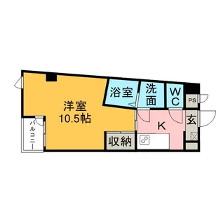 カーサヨサミ【3階】の間取り