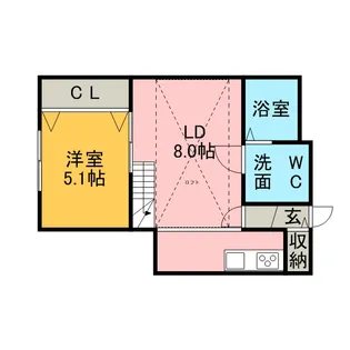 ヴィラヨサミ【2階】の間取り