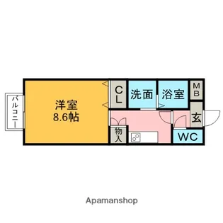 リフレックスケイ【1階】の間取り