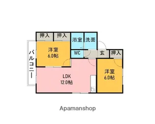 エイトファーム知立【2階】の間取り