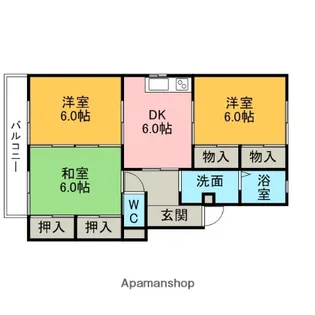クリーンシティー【1階】の間取り