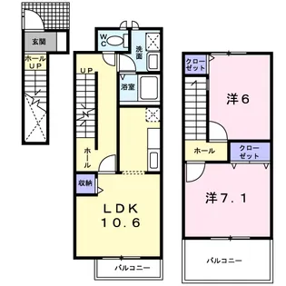シャトレ・T.S【2階】の間取り
