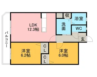 FRESCO SECOND(東棟)【1階】の間取り