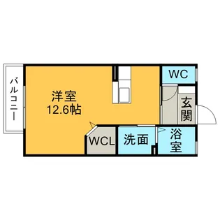 ラフィネ・フーカ【2階】の間取り