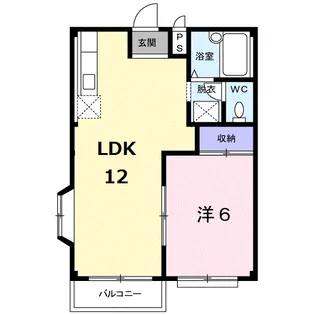ドミール神明B【2階】の間取り