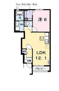 サンフローレンス【1階】の間取り