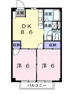グリーンハウスしばた【102号室】の間取り
