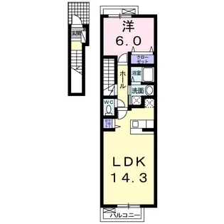 ベル・シュエット【2階】の間取り