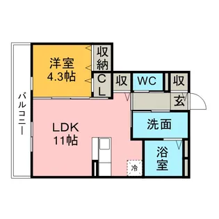 プロピスト【3階】の間取り