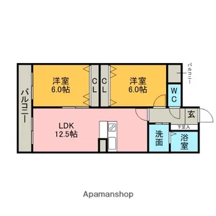 FRESCO SECOND(南棟)【2階】の間取り