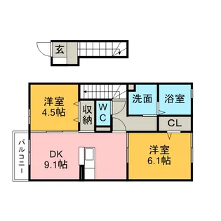 プレイスメゾン【2階】の間取り