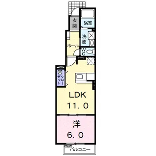 プチ・ヴェール【1階】の間取り
