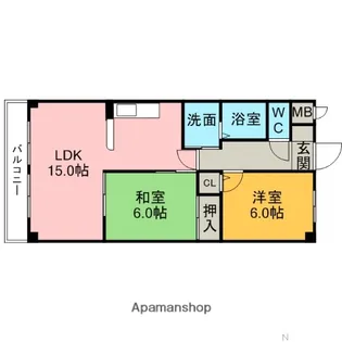 プリミエールTADO【3階】の間取り