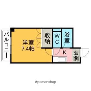 内藤ビル【302号室】の間取り
