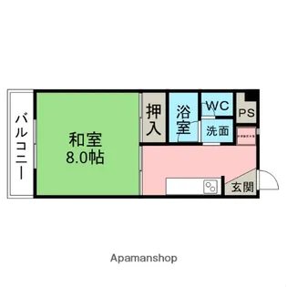 エシュリオン原崎【1階】の間取り
