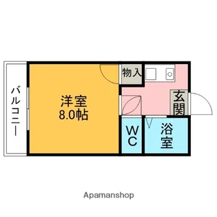 メゾン日高【1階】の間取り