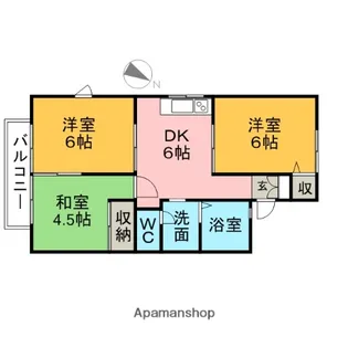 シンサー3【B202号室】の間取り