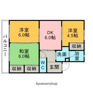 サクセスすずき【3階】の間取り