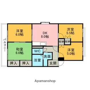 ひまわりハイツ【204号室】の間取り