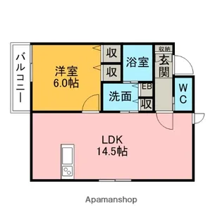 THE RESIDENCE 東刈谷【307号室】の間取り