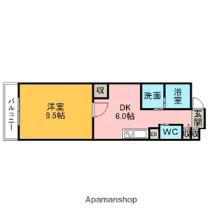 THE RESIDENCE 東刈谷【302号室】の間取り