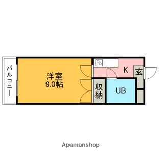 グルービー井ヶ谷【1階】の間取り