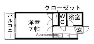 ファミール井ヶ谷B【101号室】の間取り