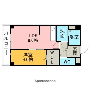 ベルドミールA【305号室】の間取り